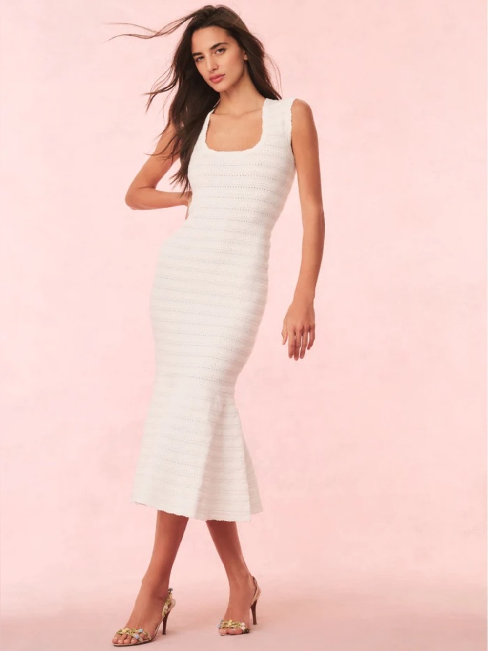 Loveshackfancy knit midi dress